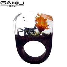 Load image into Gallery viewer, Transparent Wood Resin Ring