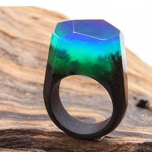 Transparent Wood Resin Ring