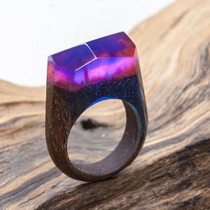 Transparent Wood Resin Ring